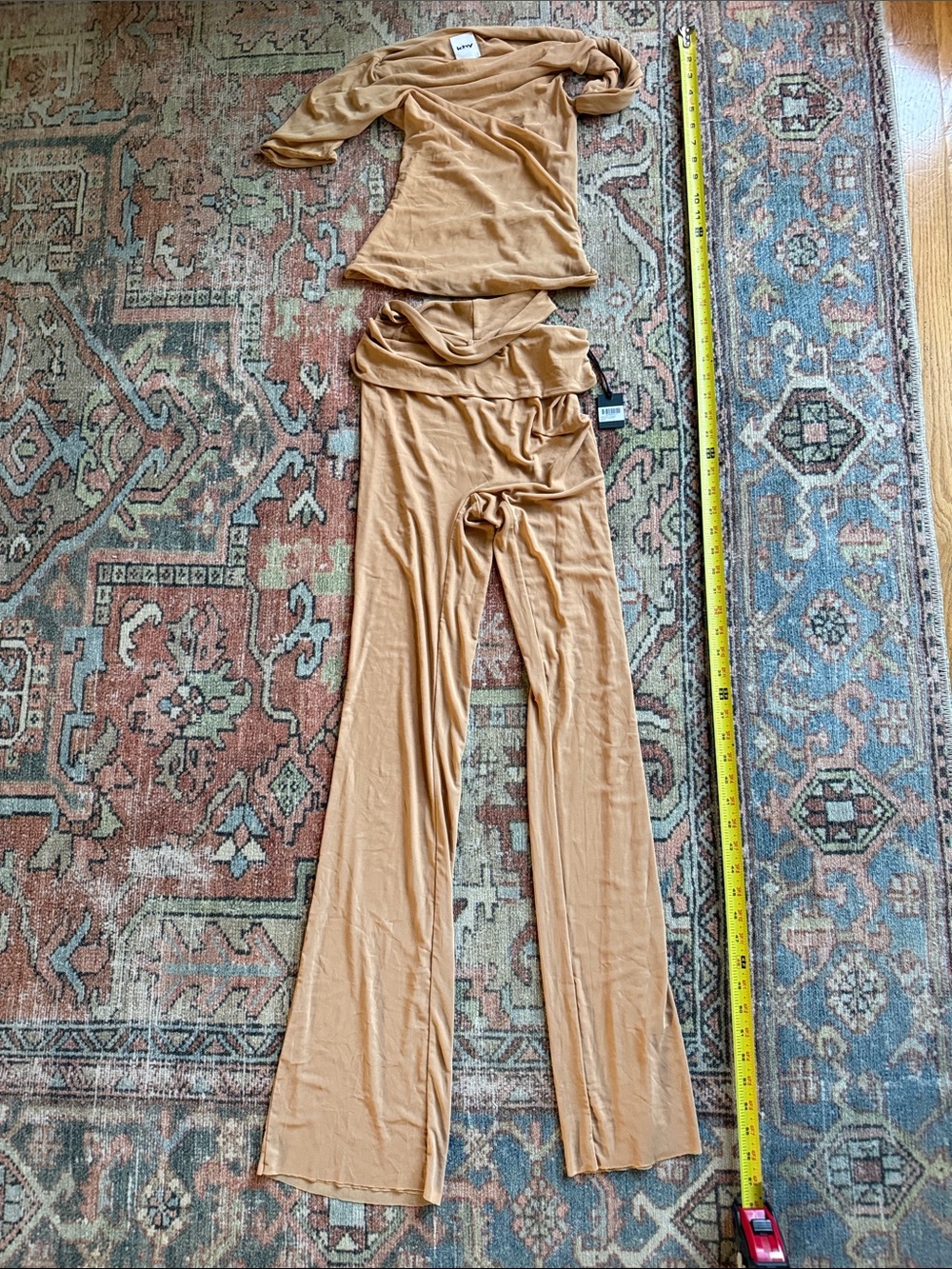KHY Casual Wide-Leg Jumpsuit Pants Set in Camel